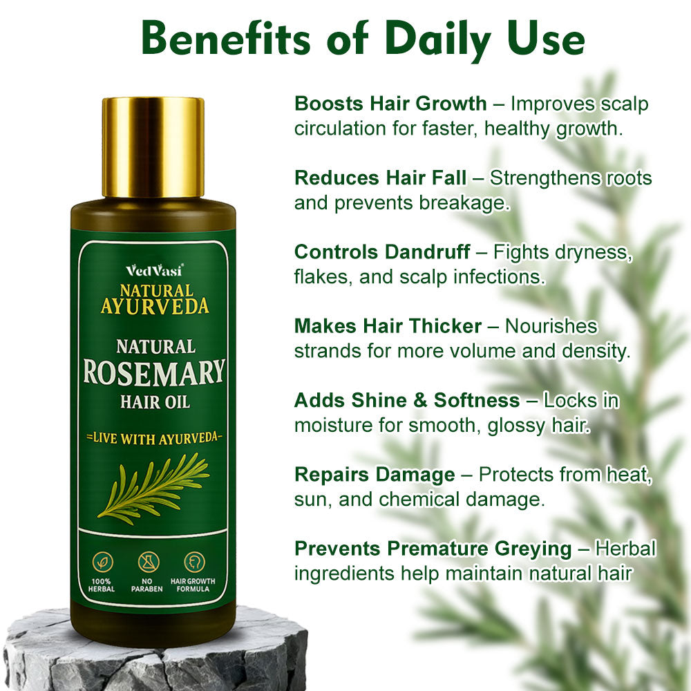 Natural Rosemary Hair Oil | Get Strong & Long Hair
